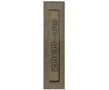 Brievenbusklep verticaal messing antiek &#039;BRIEVEN&#039;