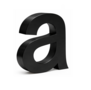 Huisnummer toevoeging 3D zwart mat - letter a