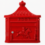 engelse brievenbus rood