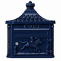 engelse brievenbus blauw