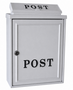 klassieke brievenbus wit post