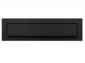 Brievenbusklep mat zwart RAL9017 (31x8cm)
