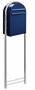 Brievenbus Bobi Classic B donkerblauw + statief RVS