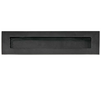 Zwarte brievenbusklep antiek smeedijzer (32,8x8,2cm)