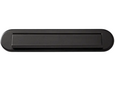 Mat zwarte brievenbusklep ovaal RVS (35x7,3cm)