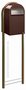 Brievenbus Bobi Grande B bruin + statief round bruin