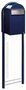 Brievenbus Bobi Grande B donkerblauw + statief round donkerblauw