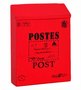 Brievenbus Post kaart rood (B-keus)