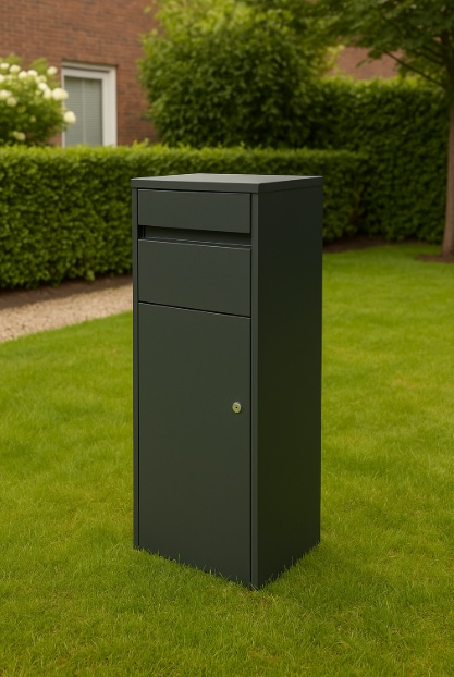 vrijstaande pakket brievenbus tuin