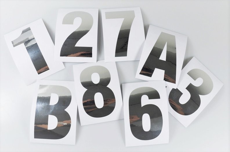 Huisnummer Stickers Zilver 10 cm Brievenbus