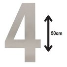 Groot-huisnummer:-4-(50cm)-RVS-mat-geborsteld