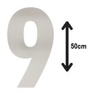Groot-huisnummer:-9-(50cm)-RVS-mat-geborsteld