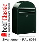 Brievenbus Bobi Classic zwartgroen RAL 6064