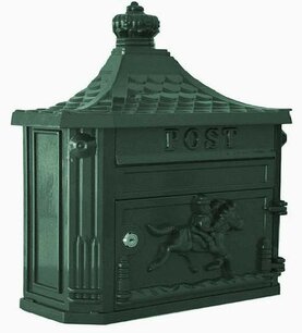 Brievenbus gietaluminium donkergroen