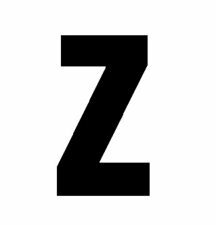 Plakletter zwart 6cm: Z Plakletter zwart 6cm: Z