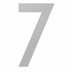RVS huisnummer 7   (12cm)