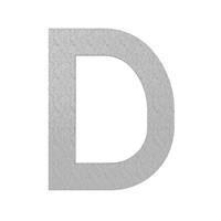 RVS huisnummer letter D (9cm)