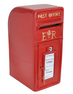 Engelse brievenbus Royal Mail rood  Engelse brievenbus Royal Mail rood