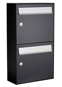 Brievenbussen set van 2 zwart Brievenbussen set van 2 zwart