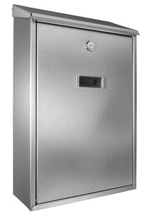 Suprezzo Brievenbus Dario geborsteld zilver Suprezzo Brievenbus Dario geborsteld zilver