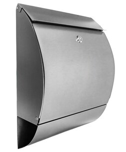 Suprezzo Brievenbus Twente geborsteld zilver Suprezzo Brievenbus Twente geborsteld zilver