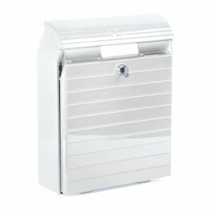 Kunststof brievenbus wit Kunststof brievenbus wit