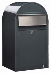 Brievenbus Bobi Grande donkergrijs RAL 7016 Brievenbus Bobi Grande donkergrijs RAL 7016