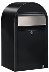 Brievenbus Bobi Grande structuurzwart RAL 9005 Brievenbus Bobi Grande structuurzwart RAL 9005