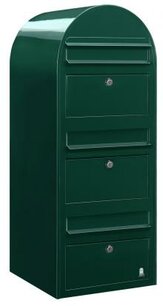 Brievenbus Bobi Trio donkergroen RAL 6005 Brievenbus Bobi Trio donkergroen RAL 6005