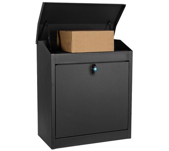 Pakketbrievenbus Largo voor aan de muur (zwart) Pakketbrievenbus Largo voor aan de muur (zwart)