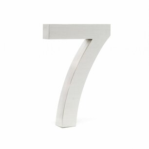 Huisnummer 3D RVS - nummer 7