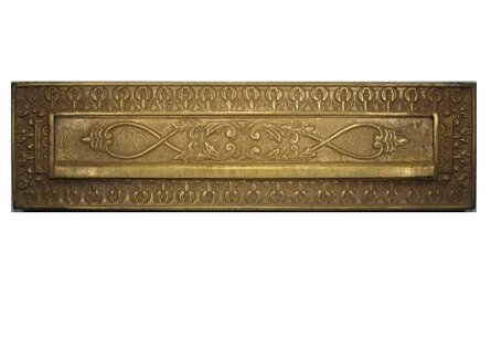 Brievenbusklep Briefplaat messing antiek