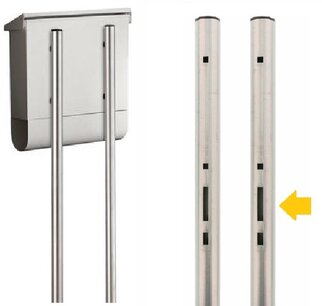 Brievenbuspalen Universeel RVS