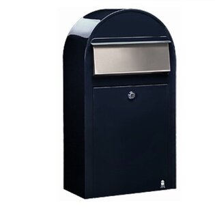 Brievenbus Bobi Grande S zwartblauw RAL 5004 Brievenbus Bobi Grande S zwartblauw RAL 5004