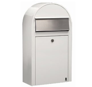 Brievenbus Bobi Grande S wit RAL 9016 Brievenbus Bobi Grande S wit RAL 9016