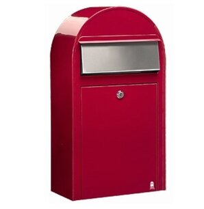 Brievenbus Bobi Grande S rood RAL 3001 Brievenbus Bobi Grande S rood RAL 3001