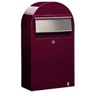 Brievenbus Bobi Grande S donkerrood RAL 3005 Brievenbus Bobi Grande S donkerrood RAL 3005