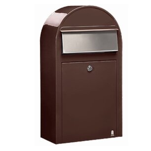 Brievenbus Bobi Grande S donkerbruin RAL 8017 Brievenbus Bobi Grande S donkerbruin RAL 8017