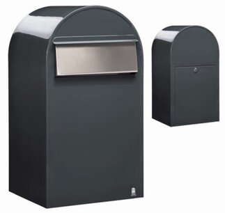 Brievenbus Bobi Grande B donkergrijs RAL 7016 Brievenbus Bobi Grande B donkergrijs RAL 7016