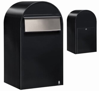 Brievenbus Bobi Grande B structuurzwart RAL 9005 Brievenbus Bobi Grande B structuurzwart RAL 9005