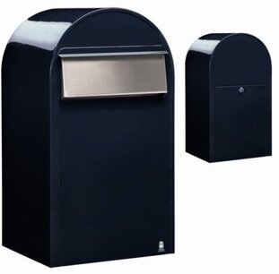 Brievenbus Bobi Grande B zwartblauw RAL 5004 Brievenbus Bobi Grande B zwartblauw RAL 5004