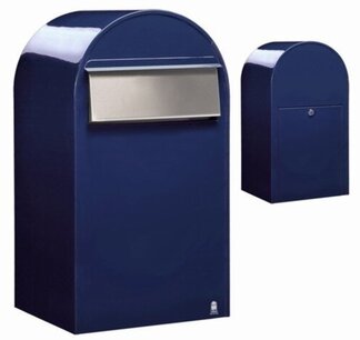 Brievenbus Bobi Grande B donkerblauw RAL 5003 Brievenbus Bobi Grande B donkerblauw RAL 5003