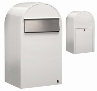 Brievenbus Bobi Grande B wit RAL 9016 Brievenbus Bobi Grande B wit RAL 9016