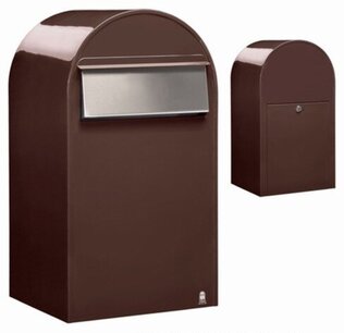 Brievenbus Bobi Grande B donkerbruin RAL 8017 Brievenbus Bobi Grande B donkerbruin RAL 8017