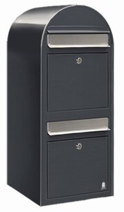 Brievenbus Bobi Duo donkergrijs Brievenbus Bobi Duo donkergrijs