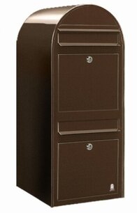 Brievenbus Bobi Duo donkerbruin Brievenbus Bobi Duo donkerbruin