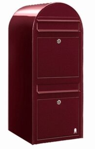 Brievenbus Bobi Duo donkerrood Brievenbus Bobi Duo donkerrood