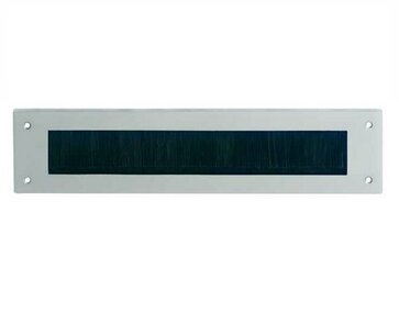 Brievenbus tochtwering chroom mat rechthoek Brievenbus tochtwering chroom mat rechthoek