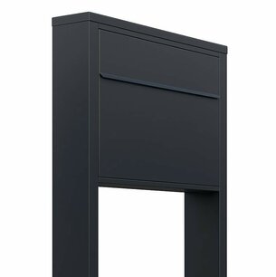 PRE-ORDER: Design brievenbus Hoogezand met statief Mat Zwart (Levering jan 2026)