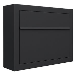 Design wandbrievenbus Hoogezand Mat zwart  Design wandbrievenbus Hoogezand Mat zwart